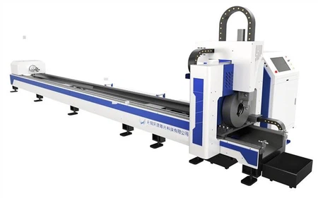 Standard CNC Pipe/Tube Fiber Laser Cutting Machine Of Less Tailing Wastage
