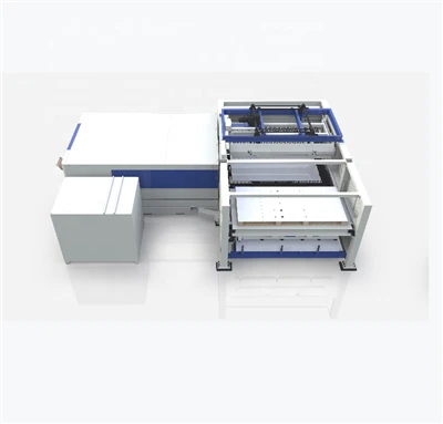 Otomatik chaje ak dechaje metal lazè kouto CNC fib lazè koupe machin